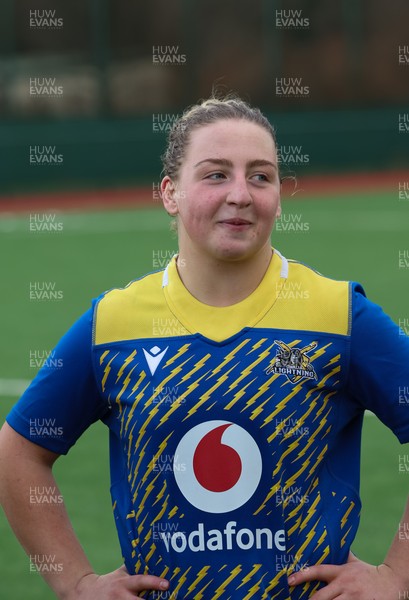 170126 - Gwalia Lightning v Edinburgh Rugby, Celtic Challenge - Player of the match Molly Reardon of Gwalia Lightning