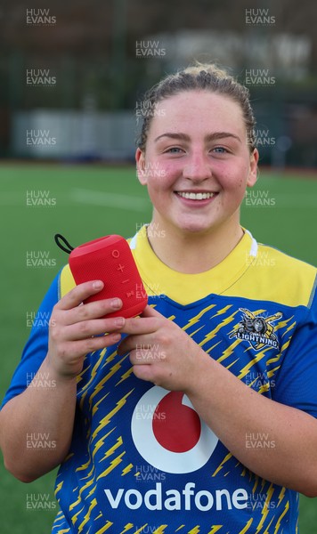 170126 - Gwalia Lightning v Edinburgh Rugby, Celtic Challenge - Player of the match Molly Reardon of Gwalia Lightning