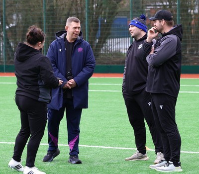 210226 - Gwalia Lightning v Glasgow - Celtic Challenge - Senior Assistant Coach for Scotland Women Ioan Cunningham