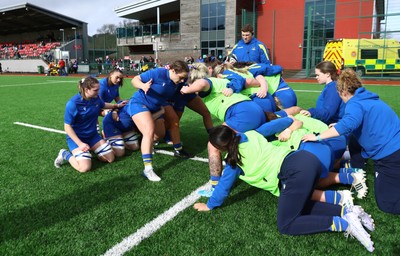 210226 - Gwalia Lightning v Glasgow - Celtic Challenge - Gwalia warm up