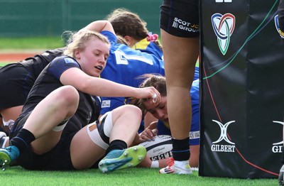 210226 - Gwalia Lightning v Glasgow - Celtic Challenge - Chiara Pearce with the first try