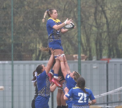 210226 - Gwalia Lightning v Glasgow - Celtic Challenge - Gwalia line out
