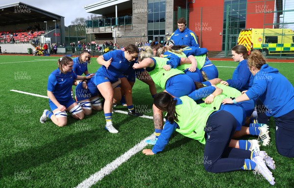 210226 - Gwalia Lightning v Glasgow - Celtic Challenge - Gwalia warm up