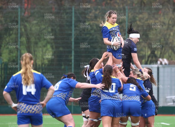 210226 - Gwalia Lightning v Glasgow - Celtic Challenge - Gwalia line out