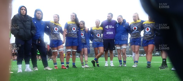 210226 - Gwalia Lightning v Glasgow - Celtic Challenge - Gwalia huddle