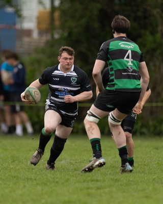 040426 - Caerleon v Gwernyfed RFC, Admiral National League 3 East Presentation - Gwernyfed RFC, in black and white, take on Caerleon having won the Admiral National League 3 East