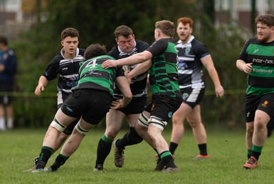 040426 - Caerleon v Gwernyfed RFC, Admiral National League 3 East Presentation - Gwernyfed RFC, in black and white, take on Caerleon having won the Admiral National League 3 East