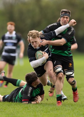 040426 - Caerleon v Gwernyfed RFC, Admiral National League 3 East Presentation - Gethin Davies of Gwernyfed  in action against Caerleon