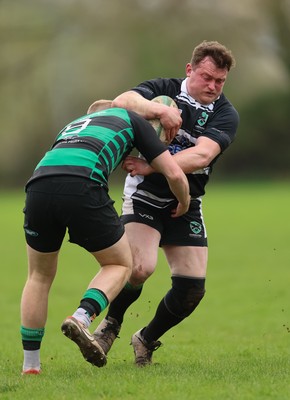 040426 - Caerleon v Gwernyfed RFC, Admiral National League 3 East Presentation - Gwernyfed RFC, in black and white, take on Caerleon having won the Admiral National League 3 East