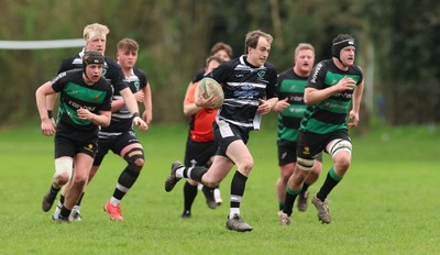 040426 - Caerleon v Gwernyfed RFC, Admiral National League 3 East Presentation - Gwernyfed RFC, in black and white, take on Caerleon having won the Admiral National League 3 East