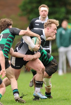 040426 - Caerleon v Gwernyfed RFC, Admiral National League 3 East Presentation - Gwernyfed RFC, in black and white, take on Caerleon having won the Admiral National League 3 East