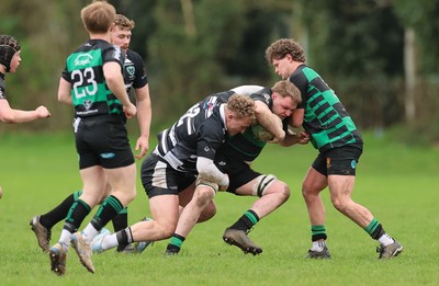 040426 - Caerleon v Gwernyfed RFC, Admiral National League 3 East Presentation - Gwernyfed RFC, in black and white, take on Caerleon having won the Admiral National League 3 East