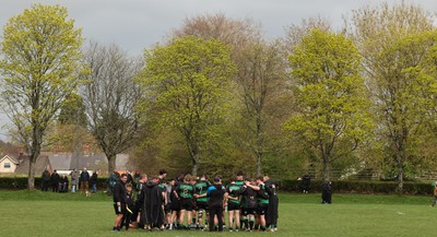 040426 - Caerleon v Gwernyfed RFC, Admiral National League 3 East Presentation - Gwernyfed RFC, in black and white, take on Caerleon having won the Admiral National League 3 East