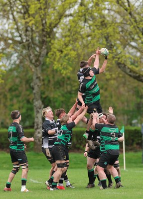 040426 - Caerleon v Gwernyfed RFC, Admiral National League 3 East Presentation - Gwernyfed RFC, in black and white, take on Caerleon having won the Admiral National League 3 East