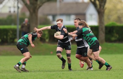 040426 - Caerleon v Gwernyfed RFC, Admiral National League 3 East Presentation - Gwernyfed RFC, in black and white, take on Caerleon having won the Admiral National League 3 East