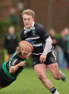 040426 - Caerleon v Gwernyfed RFC, Admiral National League 3 East Presentation - Gethin Davies of Gwernyfed dives in to score try