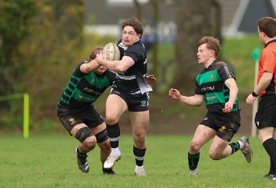 040426 - Caerleon v Gwernyfed RFC, Admiral National League 3 East Presentation - Gwernyfed RFC, in black and white, take on Caerleon having won the Admiral National League 3 East