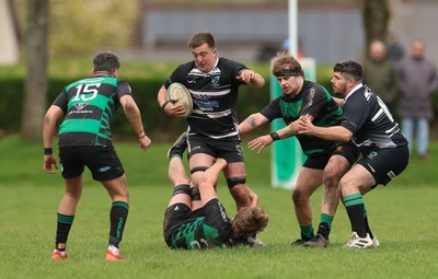 040426 - Caerleon v Gwernyfed RFC, Admiral National League 3 East Presentation - Gwernyfed RFC, in black and white, take on Caerleon having won the Admiral National League 3 East