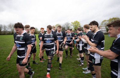 040426 - Caerleon v Gwernyfed RFC, Admiral National League 3 East Presentation - Gwernyfed RFC, in black and white, take on Caerleon having won the Admiral National League 3 East
