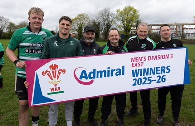 040426 - Caerleon v Gwernyfed RFC, Admiral National League 3 East Presentation - Gwernyfed celebrate after being presented with the  Admiral National League 3 East Trophy