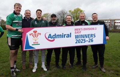 040426 - Caerleon v Gwernyfed RFC, Admiral National League 3 East Presentation - Gwernyfed celebrate after being presented with the  Admiral National League 3 East Trophy