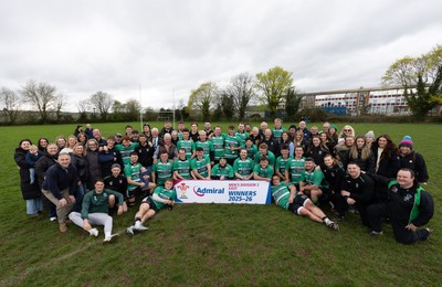 040426 - Caerleon v Gwernyfed RFC, Admiral National League 3 East Presentation - Gwernyfed celebrate after being presented with the  Admiral National League 3 East Trophy