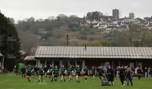 040426 - Caerleon v Gwernyfed RFC, Admiral National League 3 East Presentation - Gwernyfed RFC, in black and white, take on Caerleon having won the Admiral National League 3 East