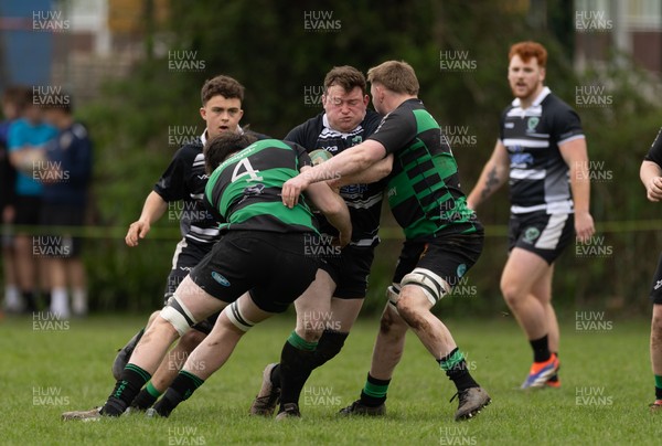 040426 - Caerleon v Gwernyfed RFC, Admiral National League 3 East Presentation - Gwernyfed RFC, in black and white, take on Caerleon having won the Admiral National League 3 East