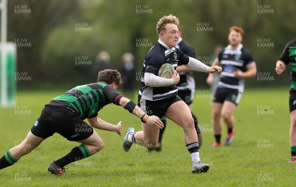040426 - Caerleon v Gwernyfed RFC, Admiral National League 3 East Presentation - Gethin Davies of Gwernyfed  in action against Caerleon