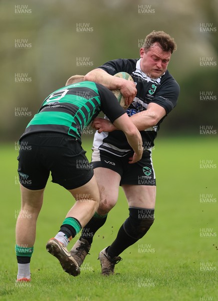040426 - Caerleon v Gwernyfed RFC, Admiral National League 3 East Presentation - Gwernyfed RFC, in black and white, take on Caerleon having won the Admiral National League 3 East