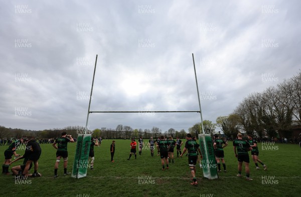 040426 - Caerleon v Gwernyfed RFC, Admiral National League 3 East Presentation - Gwernyfed RFC, in black and white, take on Caerleon having won the Admiral National League 3 East