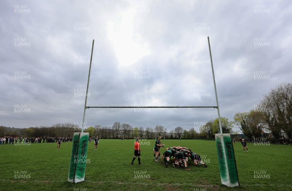 040426 - Caerleon v Gwernyfed RFC, Admiral National League 3 East Presentation - Gwernyfed RFC, in black and white, take on Caerleon having won the Admiral National League 3 East