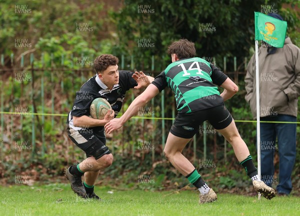 040426 - Caerleon v Gwernyfed RFC, Admiral National League 3 East Presentation - Gwernyfed RFC, in black and white, take on Caerleon having won the Admiral National League 3 East