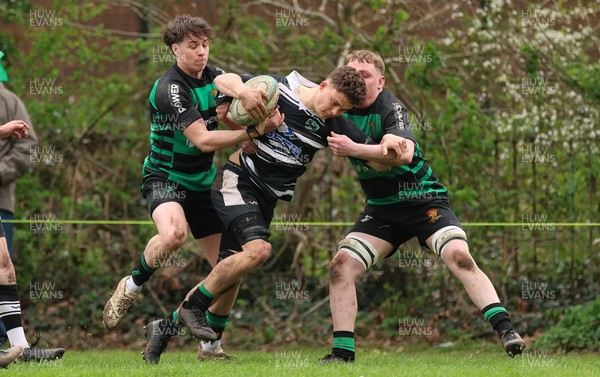 040426 - Caerleon v Gwernyfed RFC, Admiral National League 3 East Presentation - Gwernyfed RFC, in black and white, take on Caerleon having won the Admiral National League 3 East