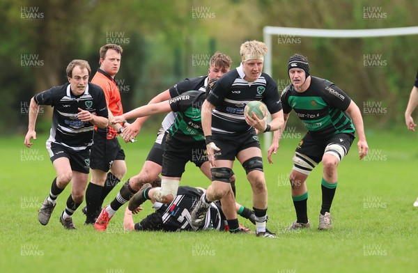 040426 - Caerleon v Gwernyfed RFC, Admiral National League 3 East Presentation - Gwernyfed RFC, in black and white, take on Caerleon having won the Admiral National League 3 East