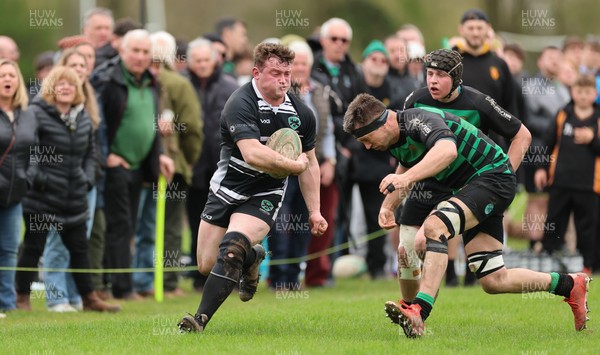 040426 - Caerleon v Gwernyfed RFC, Admiral National League 3 East Presentation - Gwernyfed RFC, in black and white, take on Caerleon having won the Admiral National League 3 East