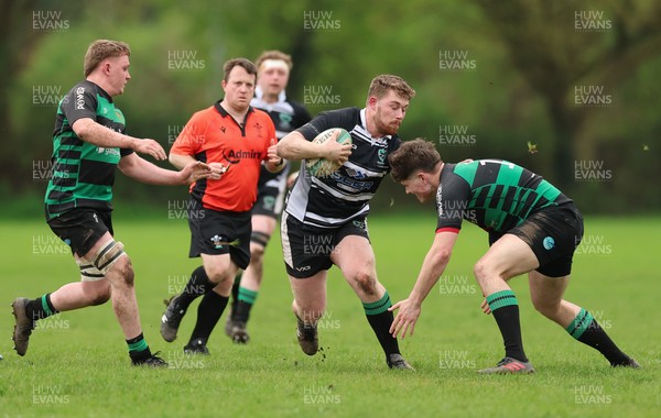 040426 - Caerleon v Gwernyfed RFC, Admiral National League 3 East Presentation - Gwernyfed RFC, in black and white, take on Caerleon having won the Admiral National League 3 East