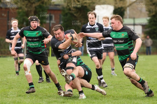 040426 - Caerleon v Gwernyfed RFC, Admiral National League 3 East Presentation - Gwernyfed RFC, in black and white, take on Caerleon having won the Admiral National League 3 East