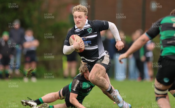 040426 - Caerleon v Gwernyfed RFC, Admiral National League 3 East Presentation - Gethin Davies of Gwernyfed dives in to score try