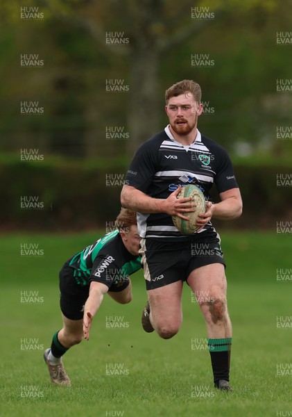 040426 - Caerleon v Gwernyfed RFC, Admiral National League 3 East Presentation - Gwernyfed RFC, in black and white, take on Caerleon having won the Admiral National League 3 East