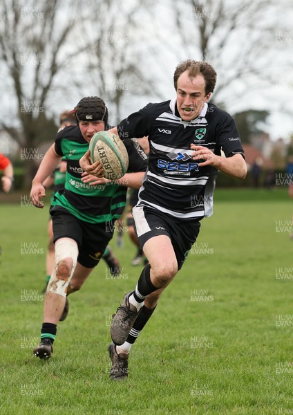 040426 - Caerleon v Gwernyfed RFC, Admiral National League 3 East Presentation - Luke Eckley  of Gwernyfed dives in to score try