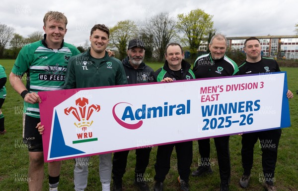 040426 - Caerleon v Gwernyfed RFC, Admiral National League 3 East Presentation - Gwernyfed celebrate after being presented with the  Admiral National League 3 East Trophy