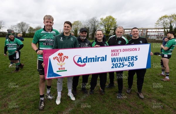 040426 - Caerleon v Gwernyfed RFC, Admiral National League 3 East Presentation - Gwernyfed celebrate after being presented with the  Admiral National League 3 East Trophy