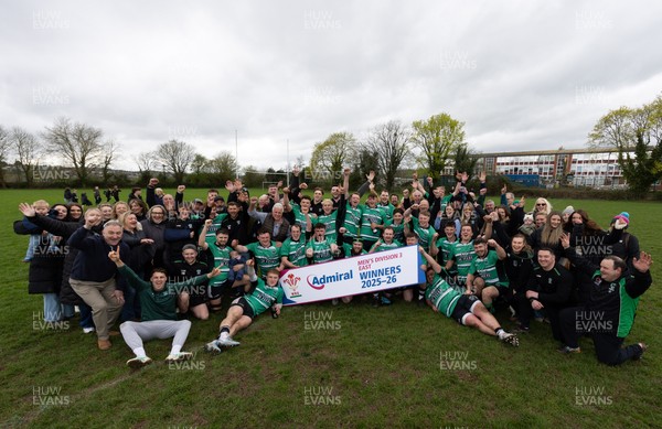 040426 - Caerleon v Gwernyfed RFC, Admiral National League 3 East Presentation - Gwernyfed celebrate after being presented with the  Admiral National League 3 East Trophy