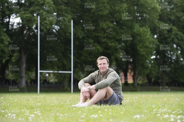 220520 -  Wales Rugby Player Hadleigh Parkes near his home in Cardiff ahead of his move to Japan