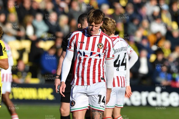 251025 - Harrogate Town v Newport County - Sky Bet League 2 - Kai Whitmore of Newport County 
