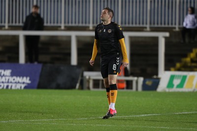 121121 - Hartlepool United v Newport County - EFL SkyBet League 2 - Newport County's Matthew Dolan warms up