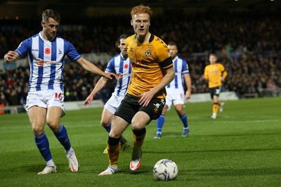 121121 - Hartlepool United v Newport County - EFL SkyBet League 2 - Ryan Haynes of Newport County and Neill Byrne of Hartlepool United