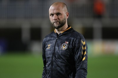 121121 - Hartlepool United v Newport County - EFL SkyBet League 2 - Newport County manager James Rowberry