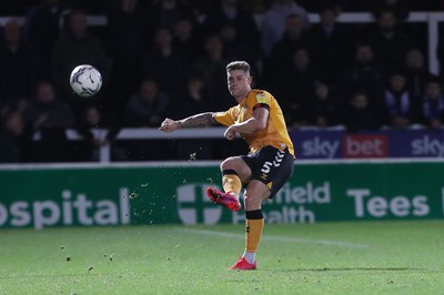 121121 - Hartlepool United v Newport County - EFL SkyBet League 2 - James Clarke of Newport County